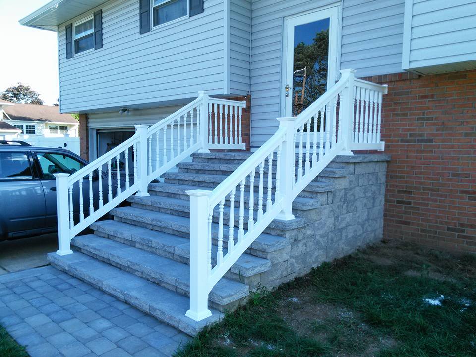 railings deck railing installed