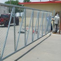 Chain Link Cantilever Gate Installation in Vineland, NJ