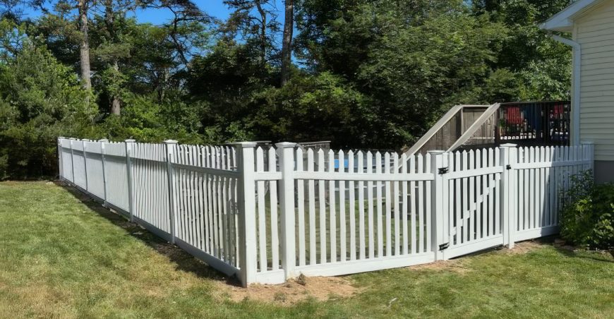 Vinyl Picket Fence Installation in Galloway, NJ